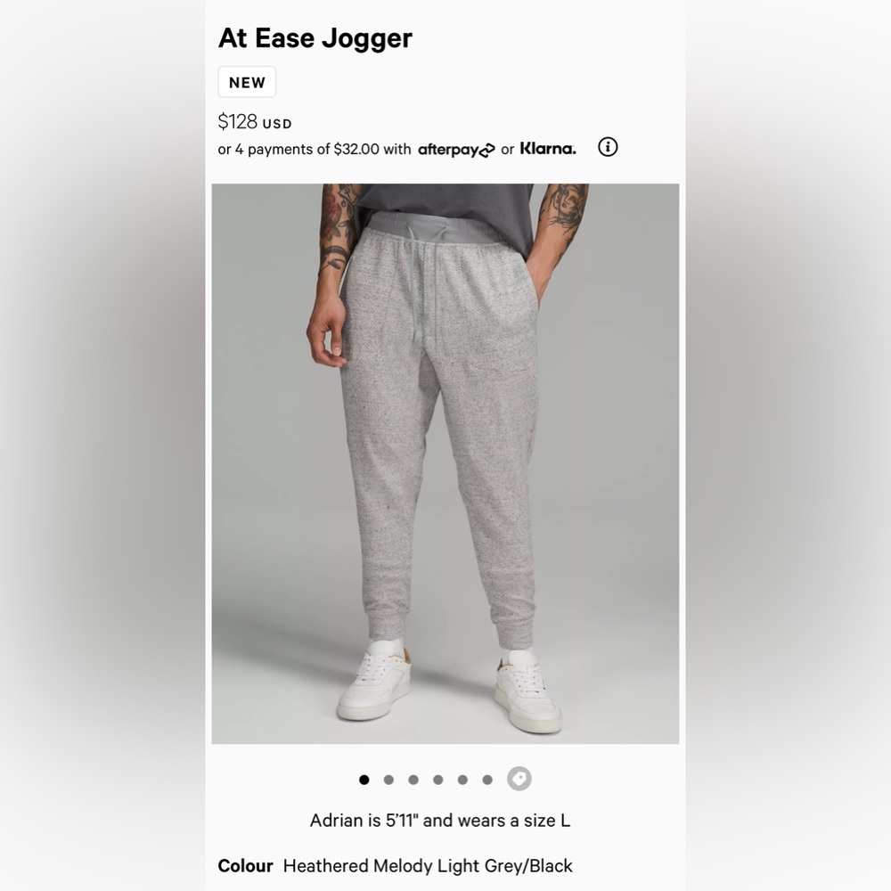 Lululemon Men’s At Ease Joggers